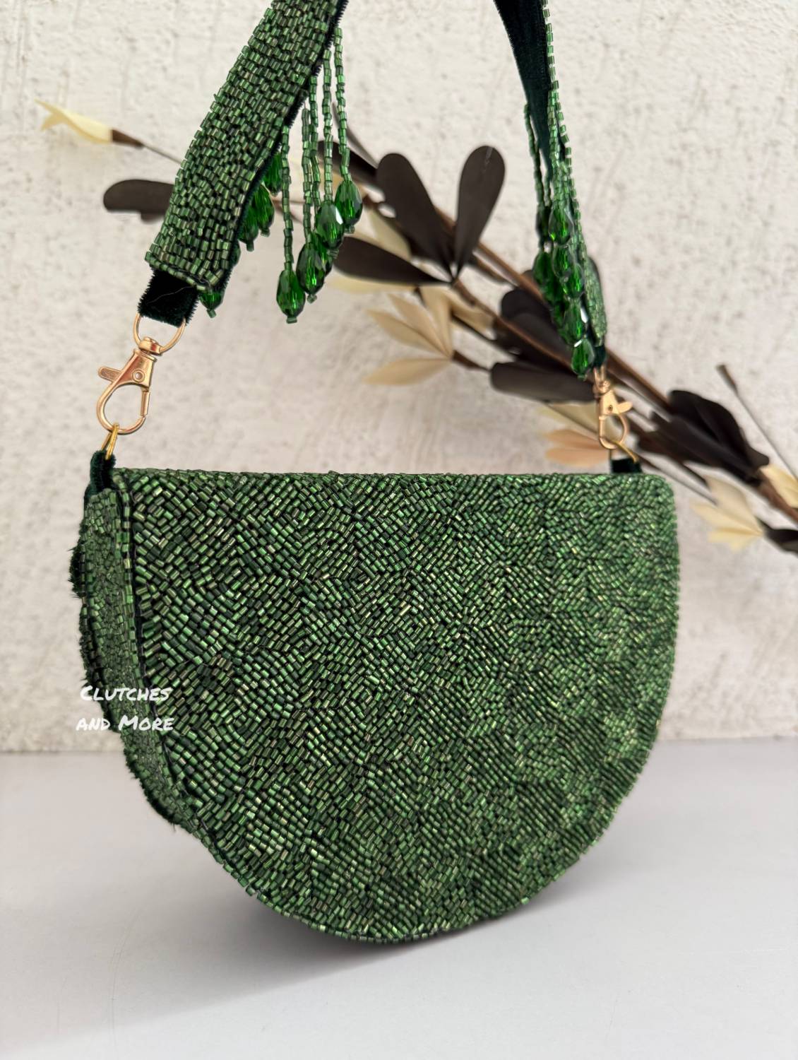 Luxury Rosetta Flap Bag Green