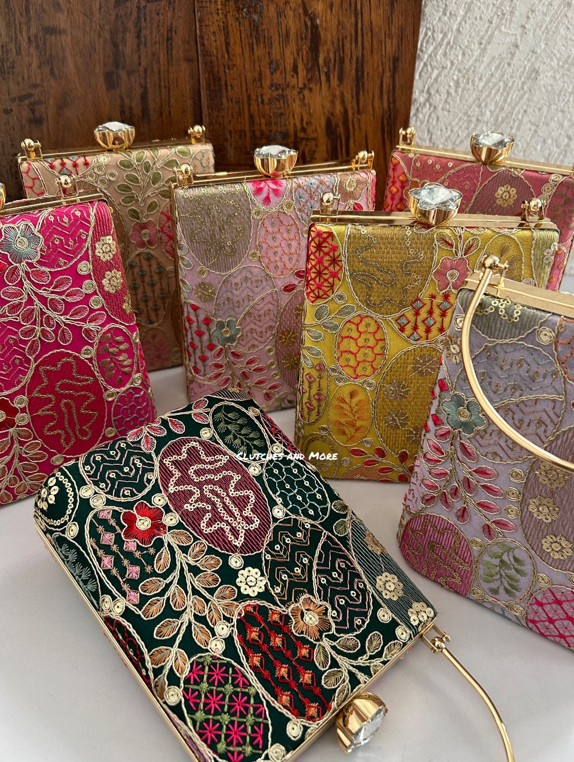 Ibadat Lakhnawi Chikankari Bag Rani Pink