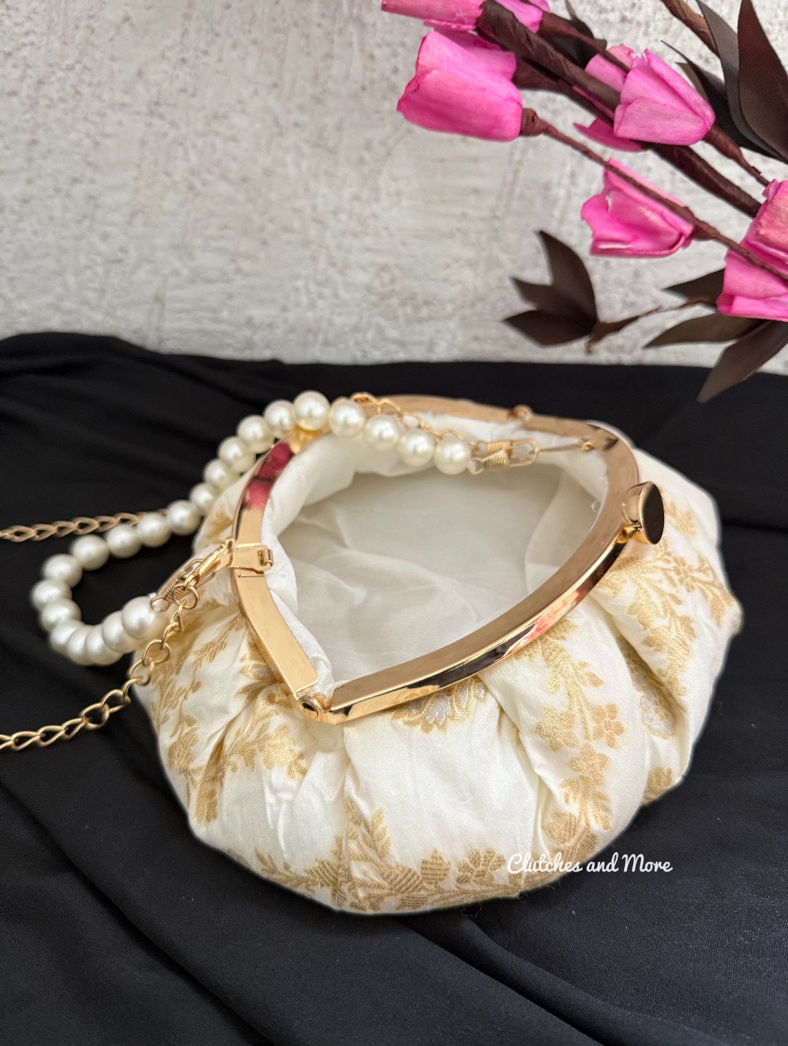 White Gold Batua Bag