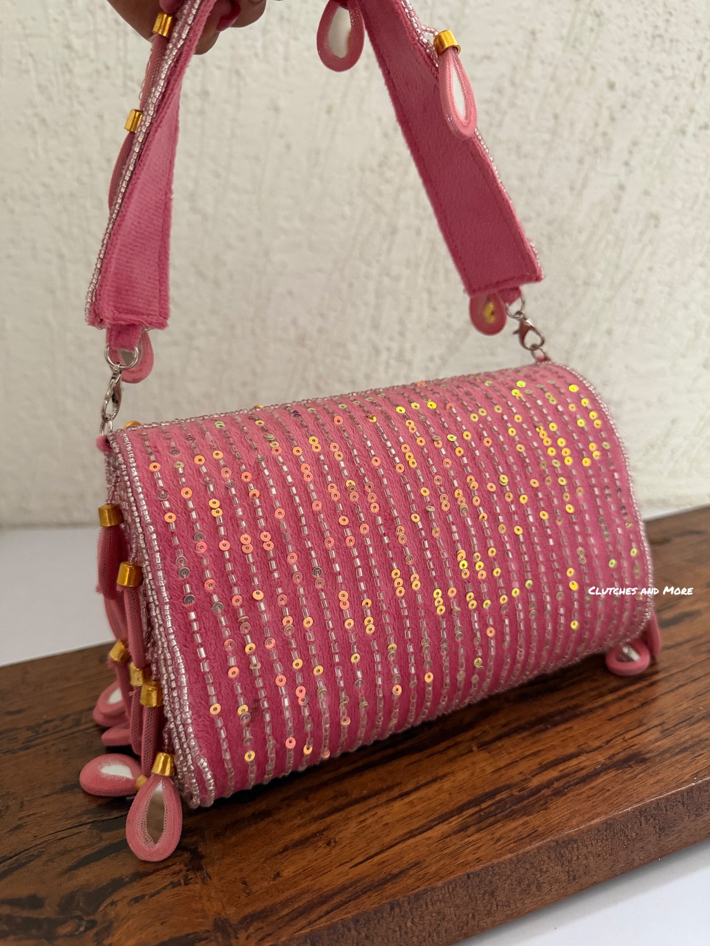 Mirror Flap Bag Pink