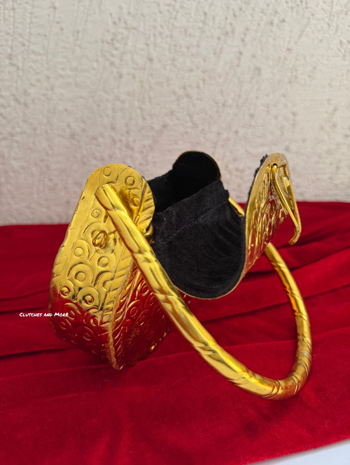 Ridhima Brass Clutch Gold