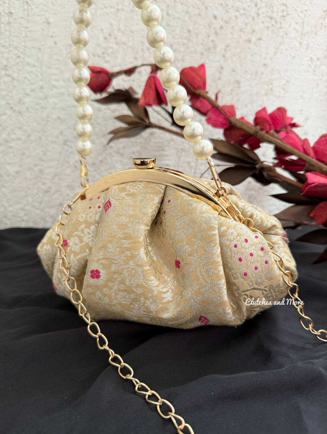 Banarsi Batua Bag Light Gold