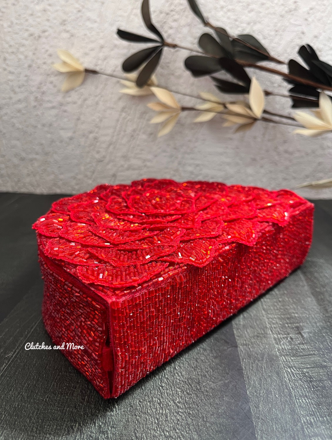 Luxury Rosetta Flap Bag Red