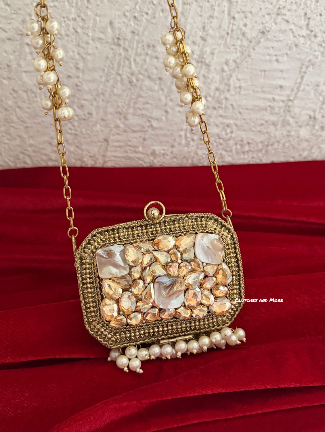 Zareen Mini Metal Bag Gold