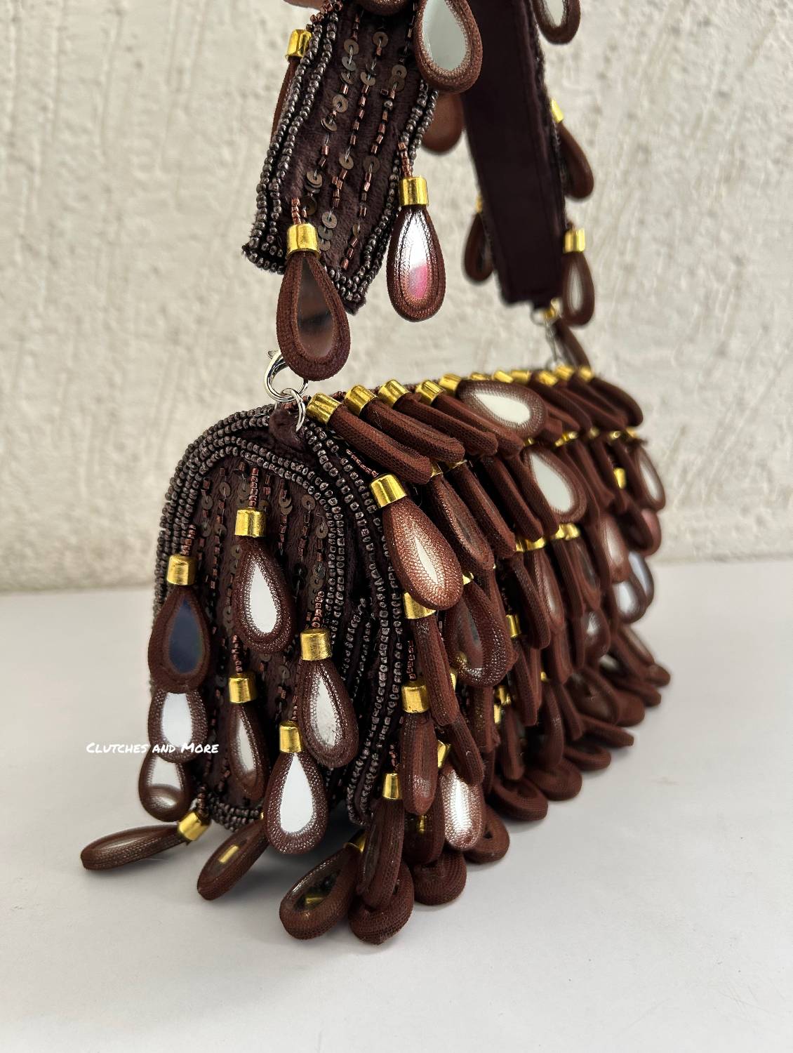 Mirror Flap Bag Chocolate Brown