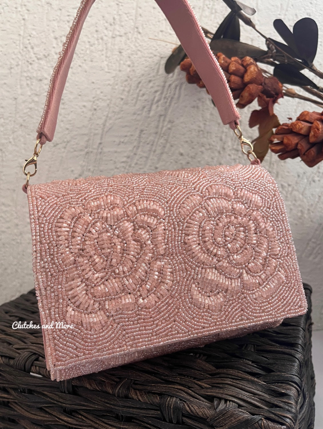 Rose Flap Bag Pink