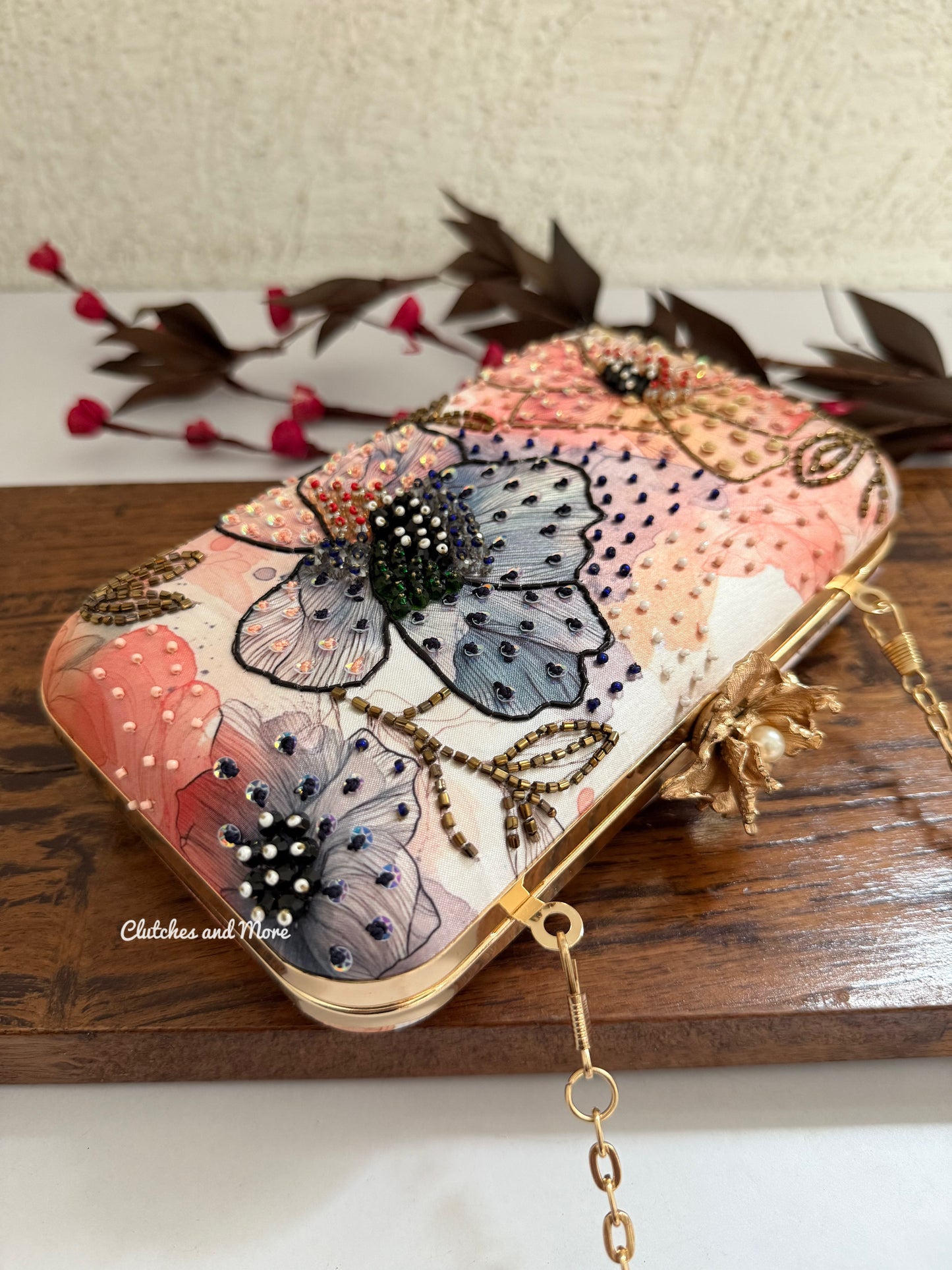 Poppy Floral Clutches