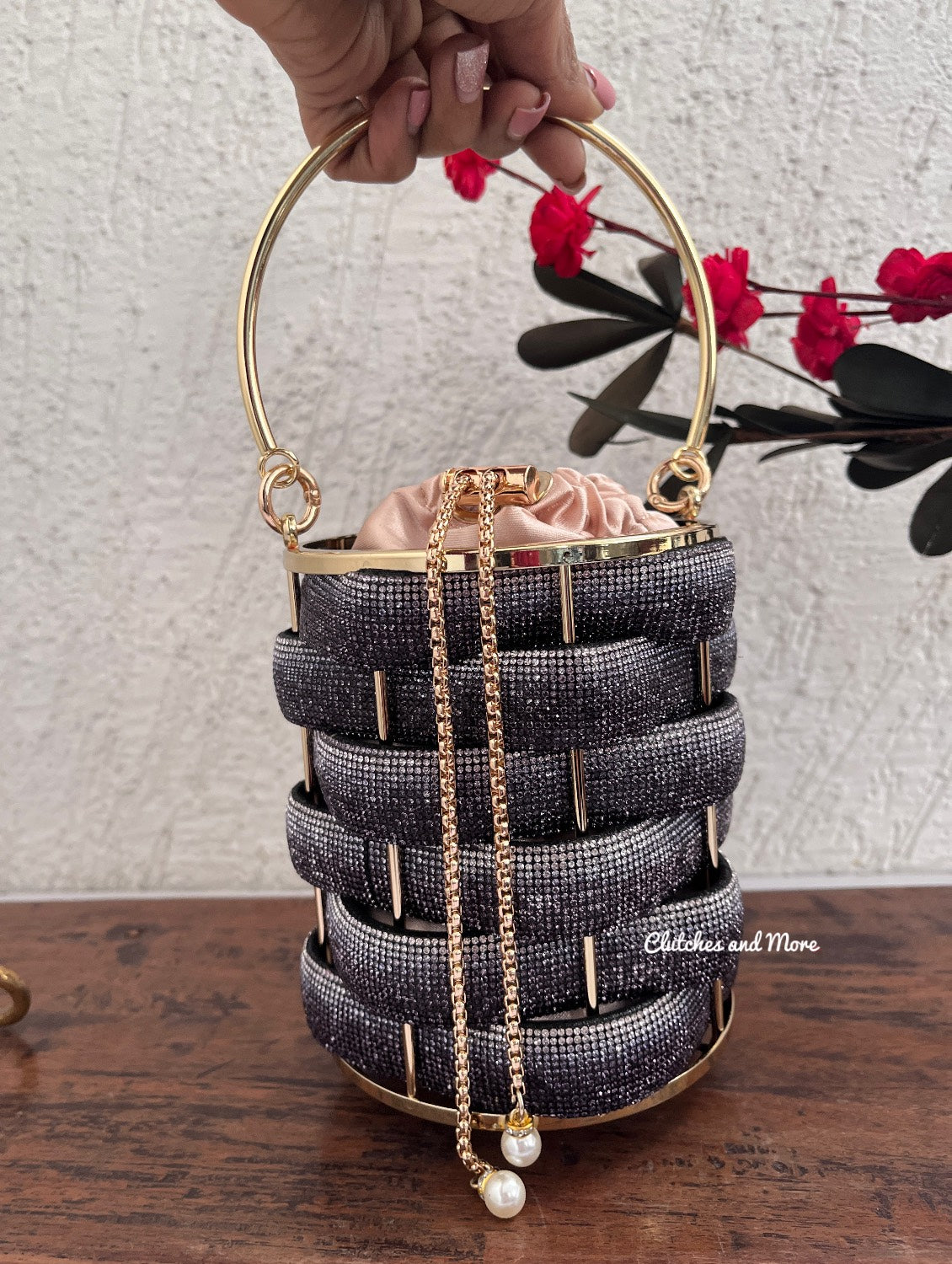 Premium Silver Grey Bucket bag