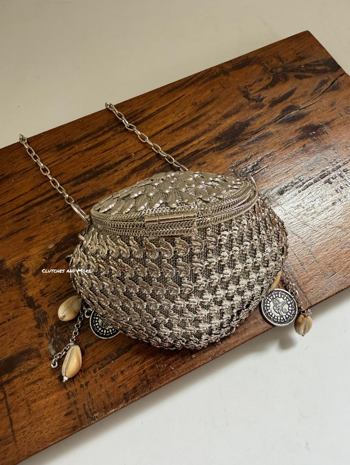 Noor Brass Mini Sliver Clutch