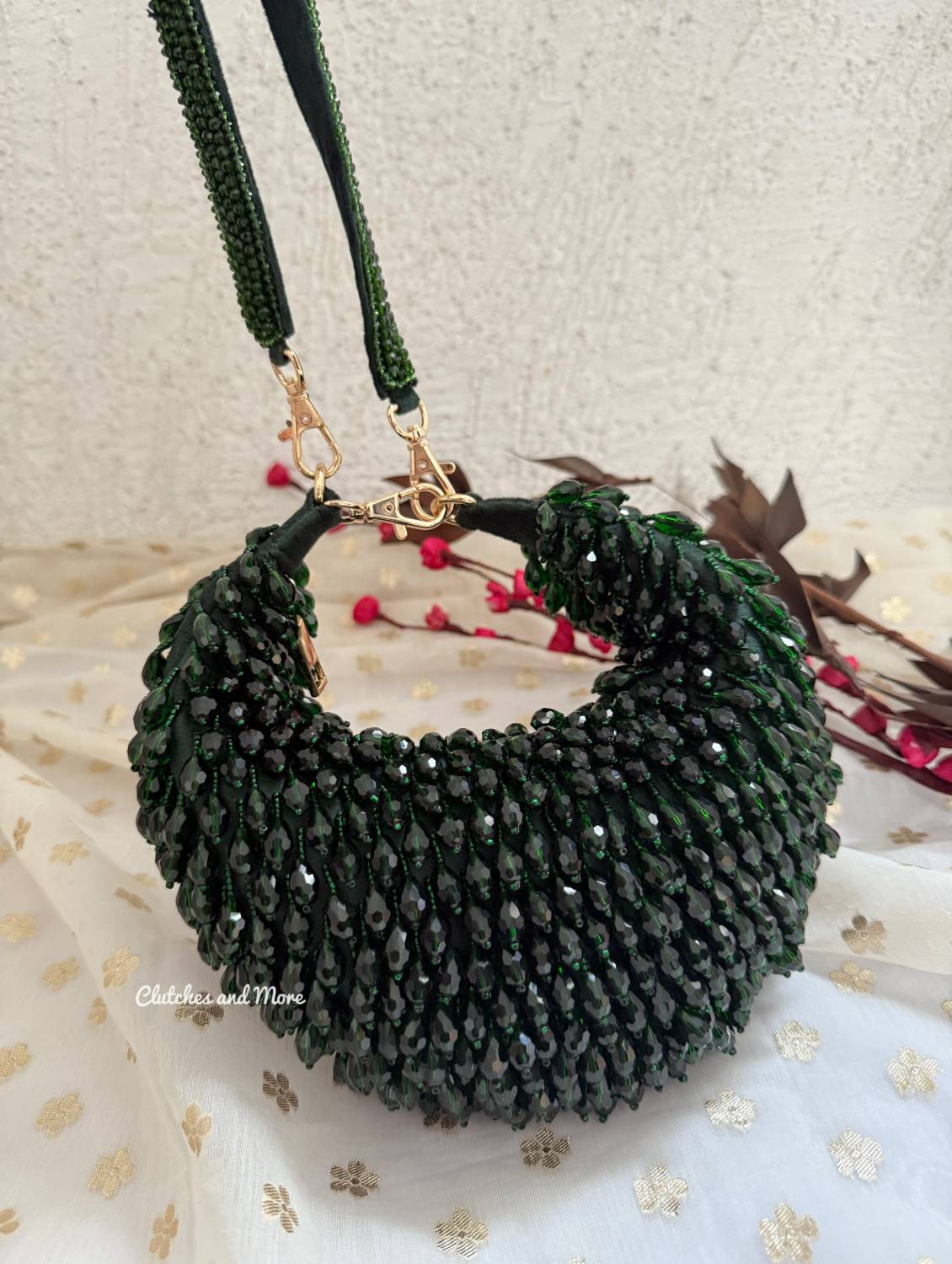Sia Moon Crystal Bag Green