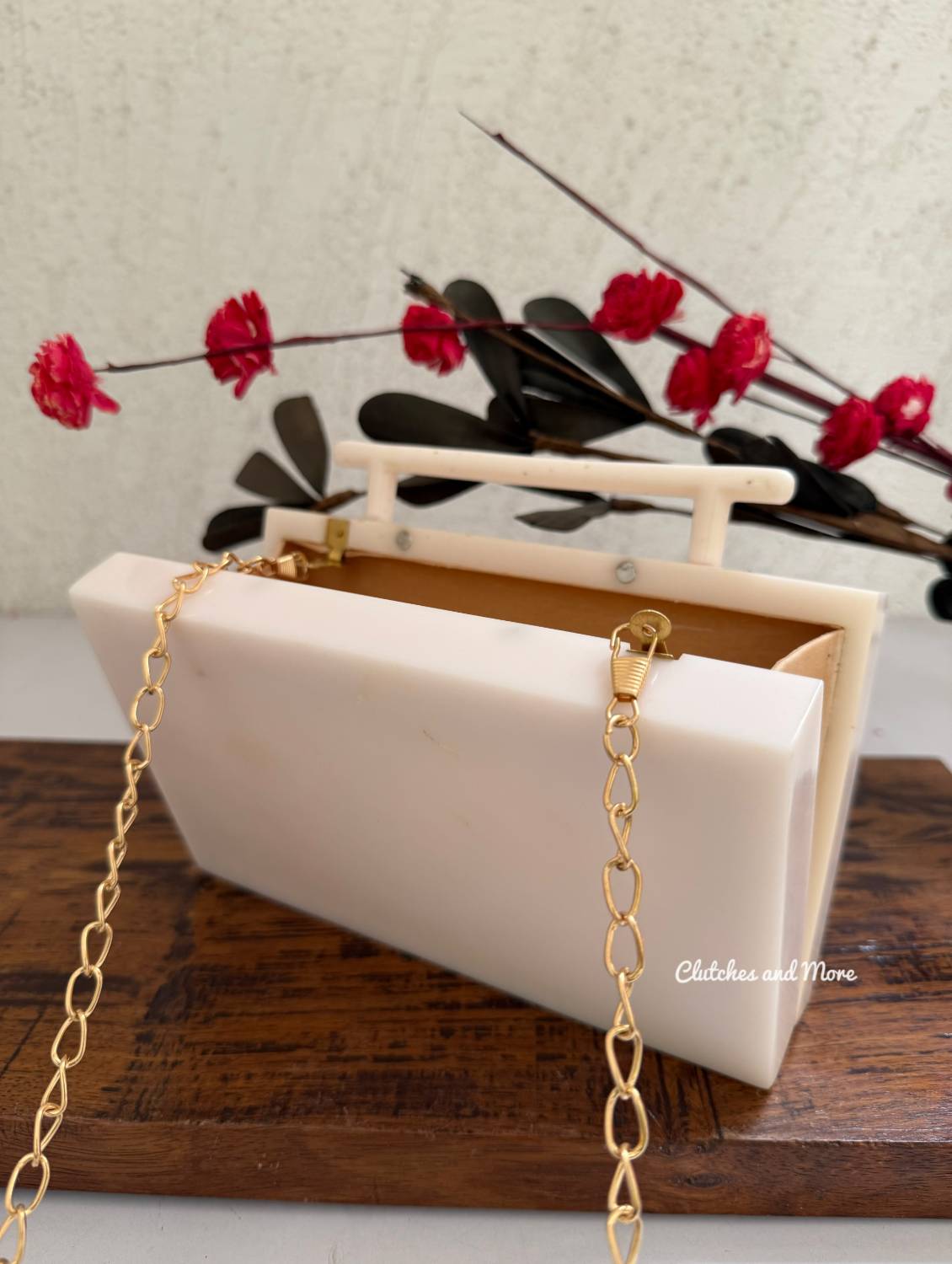 Premium Embellished Handheld Resin Clutch