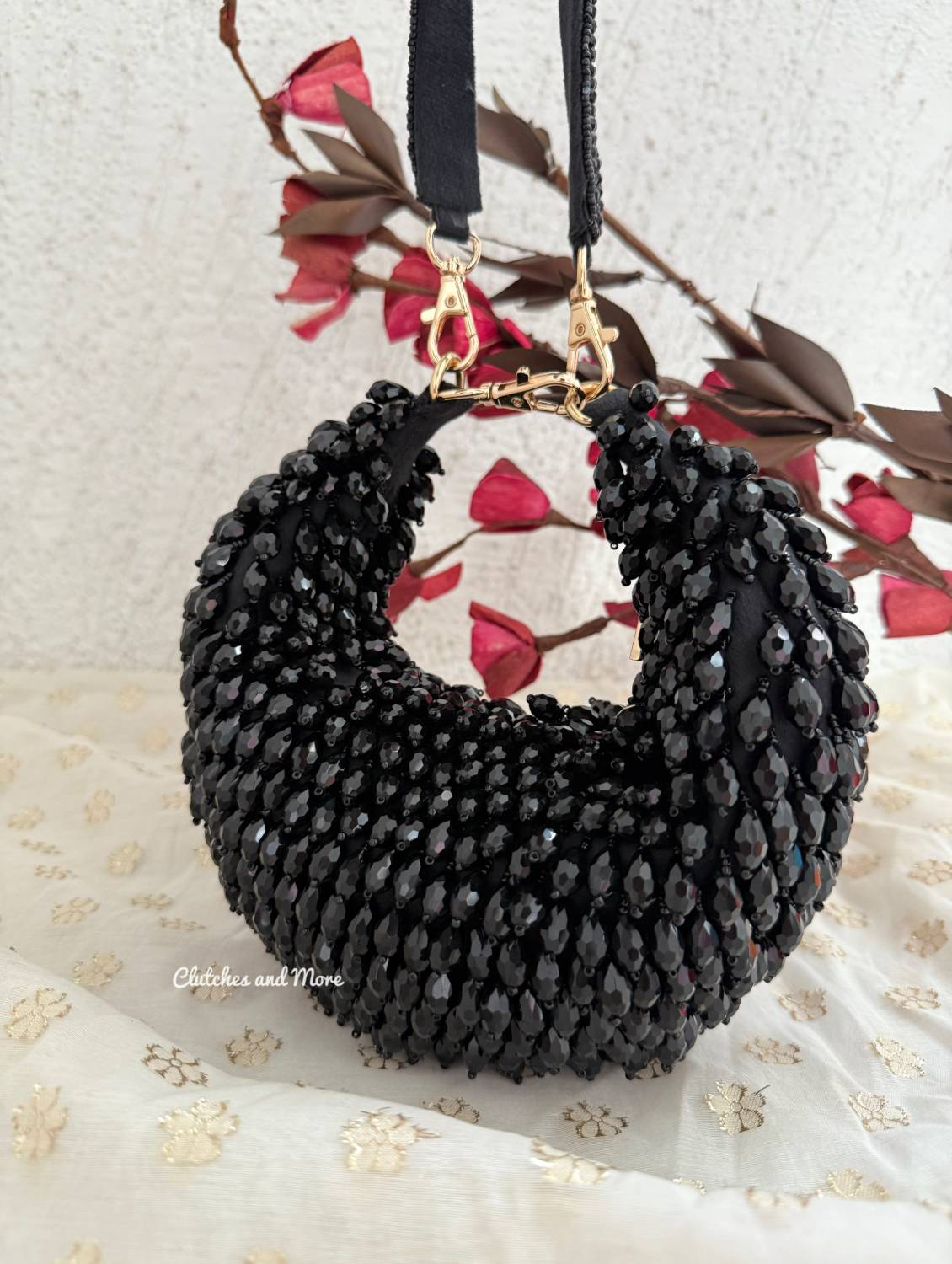 Sia Moon Crystal Bag Black