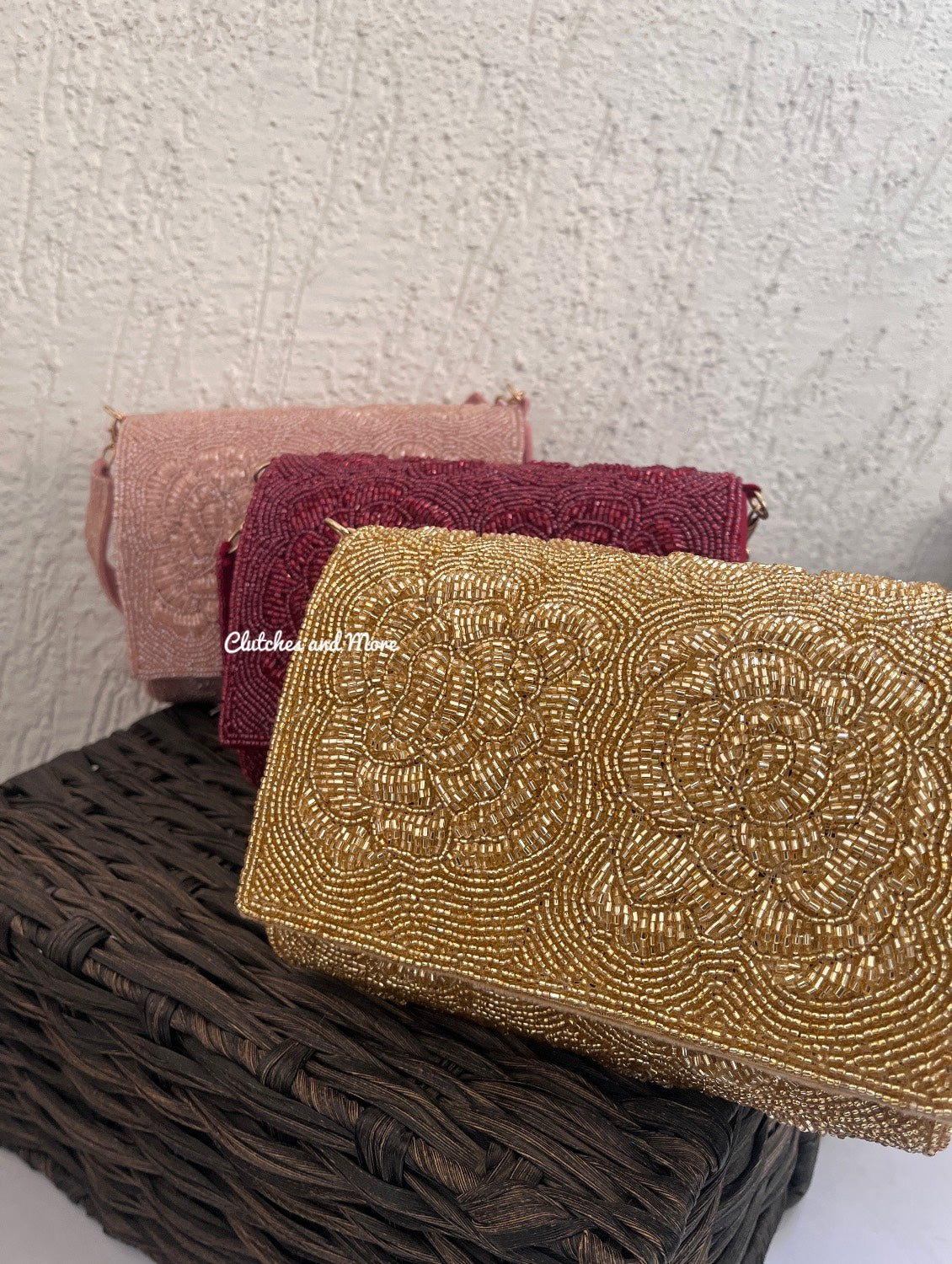 Rose Flap Bag Gold