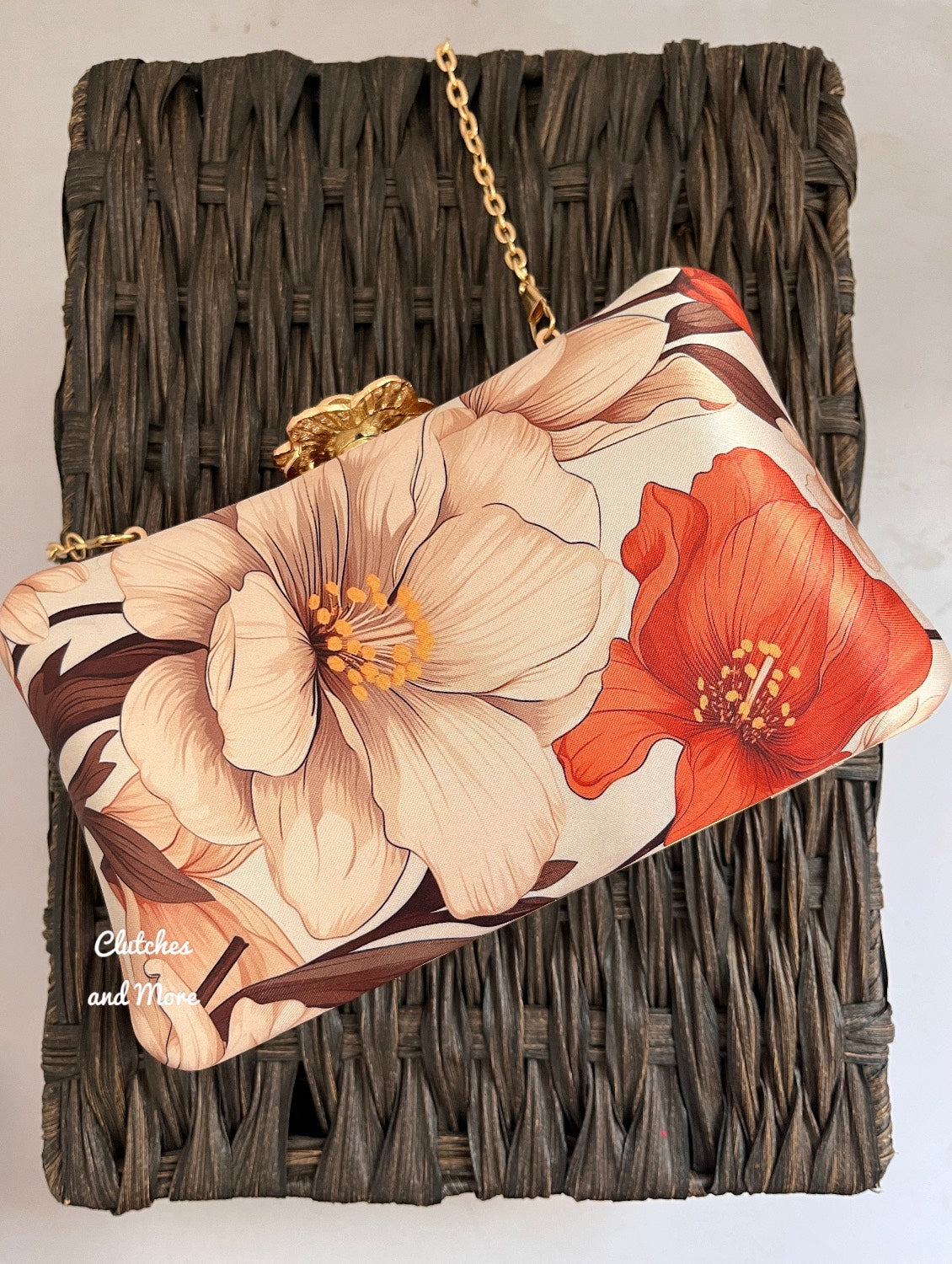 Poppy Multi Floral Clutch