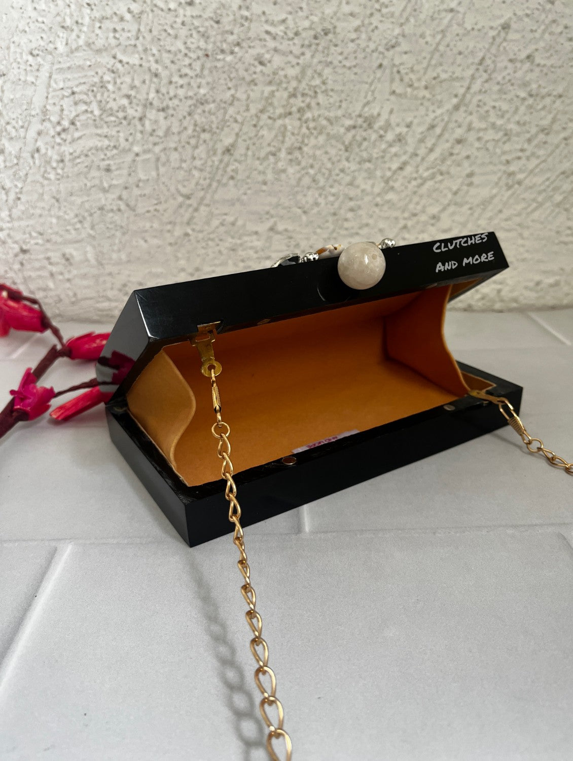 Luxe Resin Clutch Black