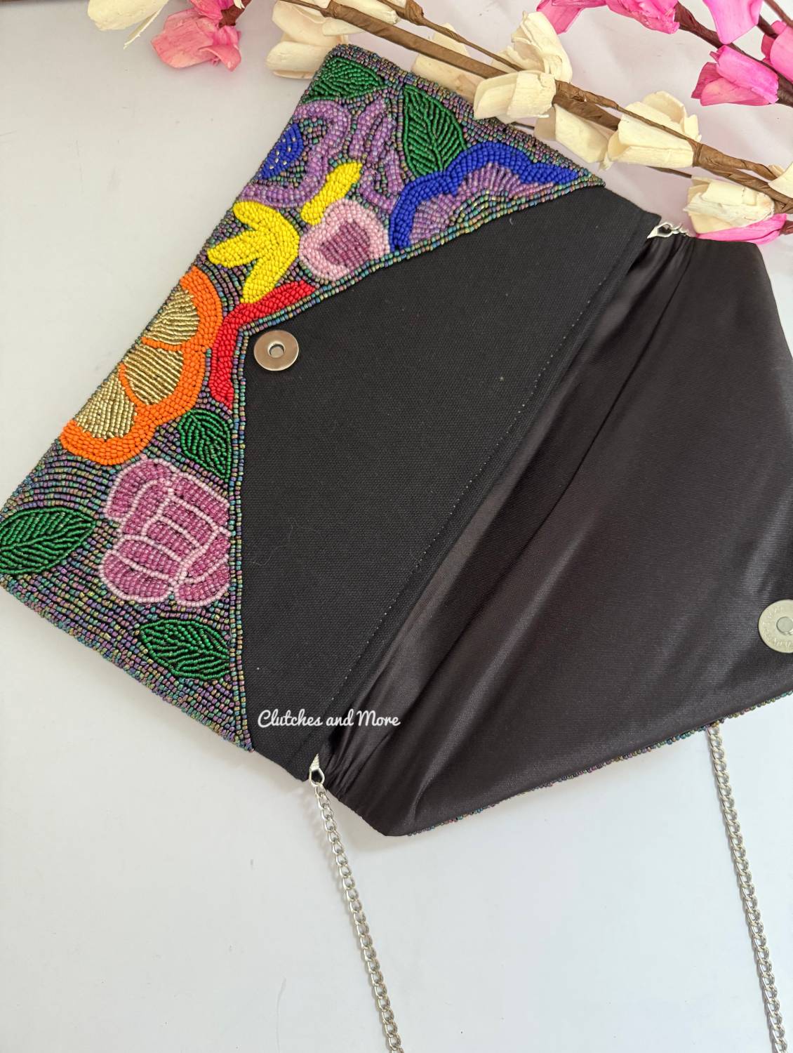 Floral Multicolored Envelope Bag