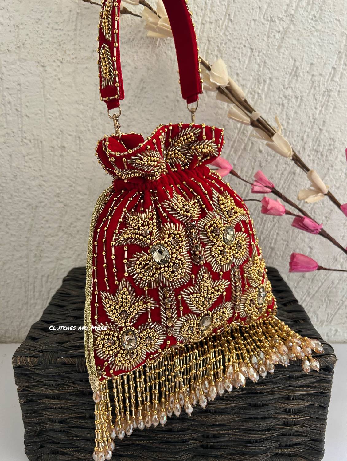 Mermaid Potli Red Gold