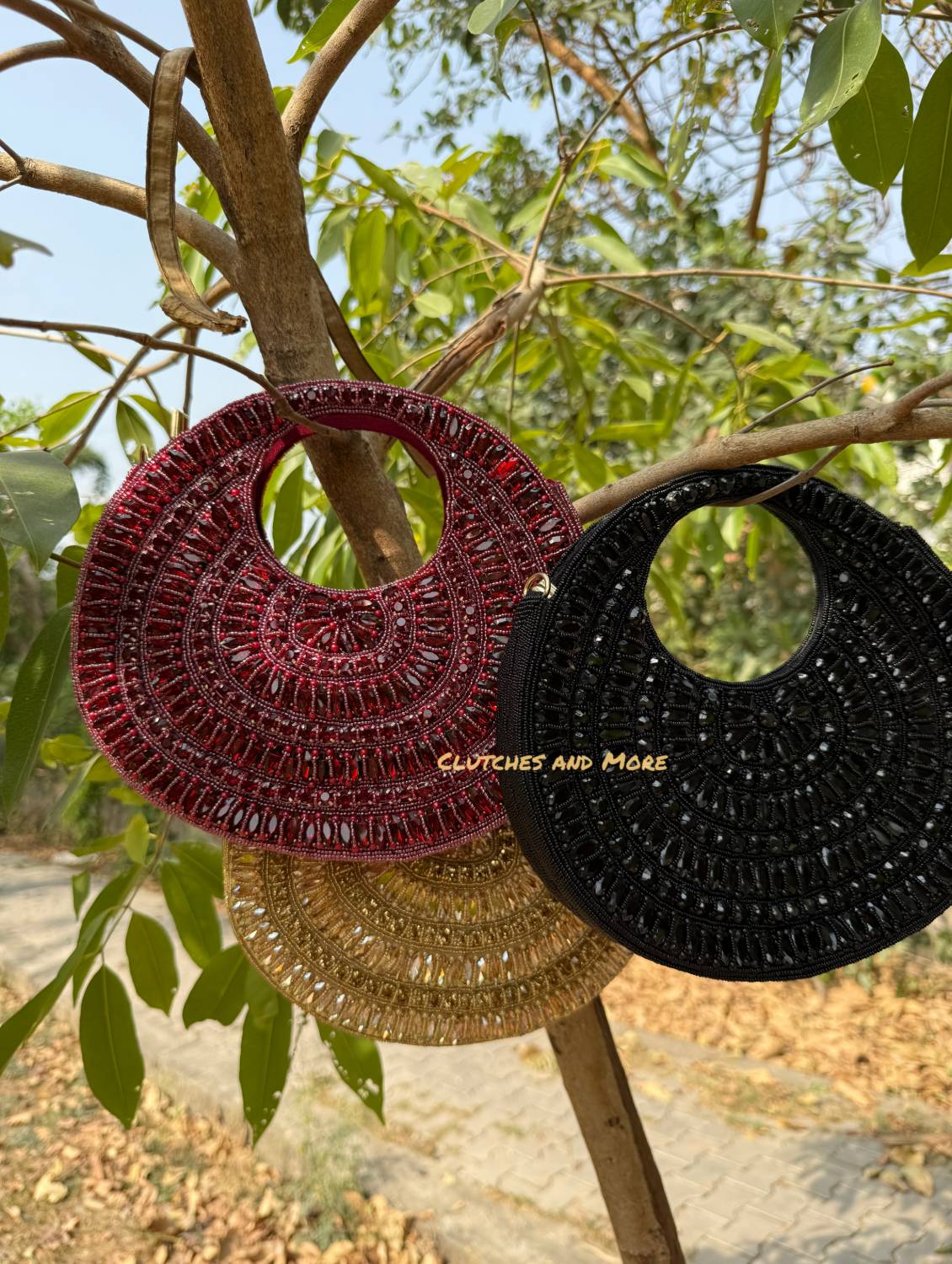 Emma Crystal Moon Bags (Multiple Colors)