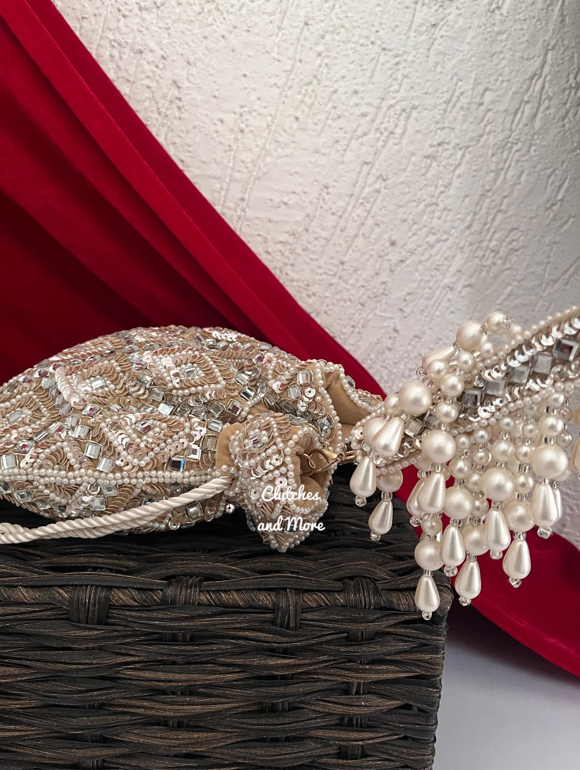 Premium Mirror Potli Gold