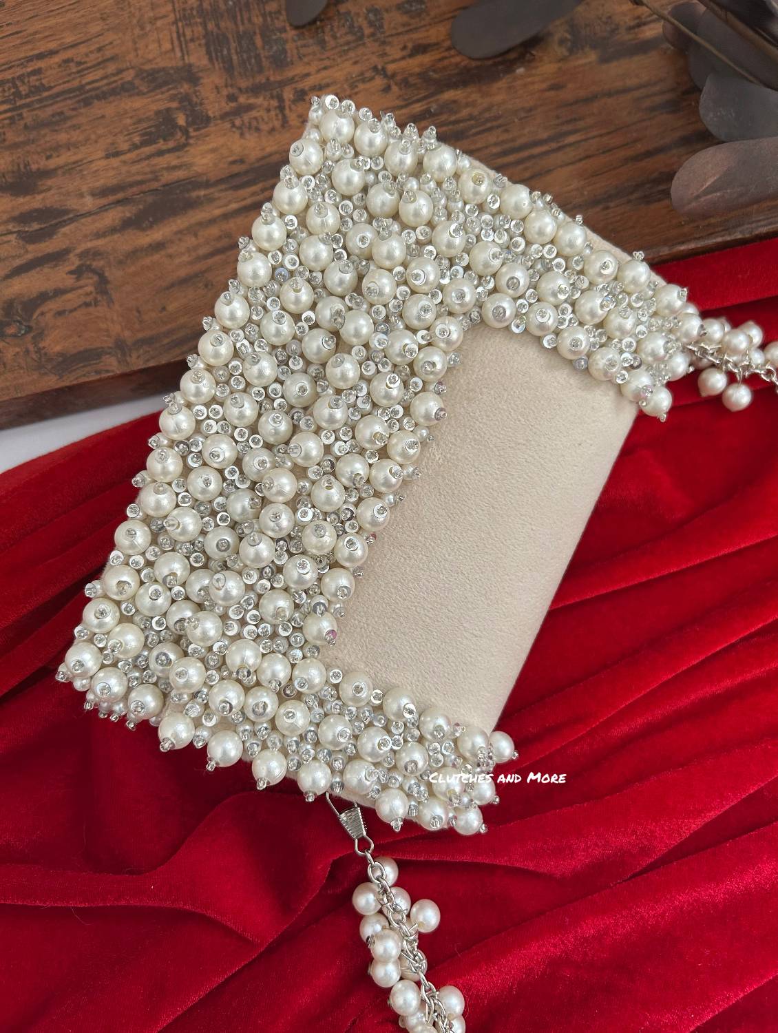 Jenny Pearl White Flap Luxe