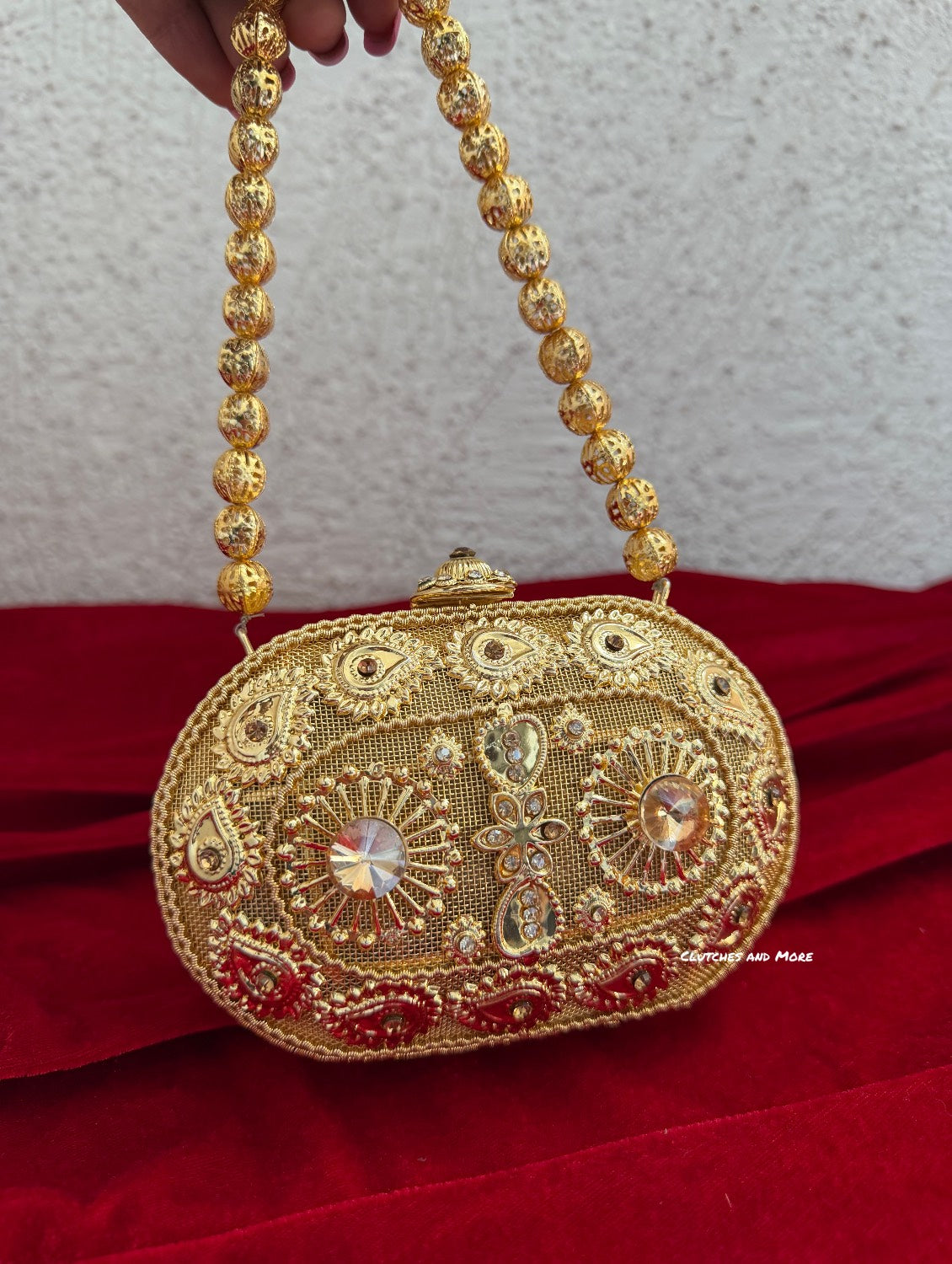 Mini Metal Capsule Bag Gold