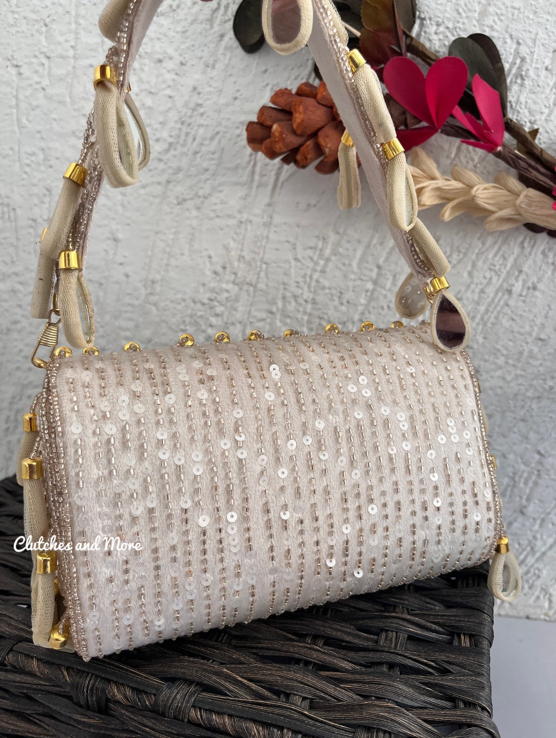 Mirror Flap Bag Ivory