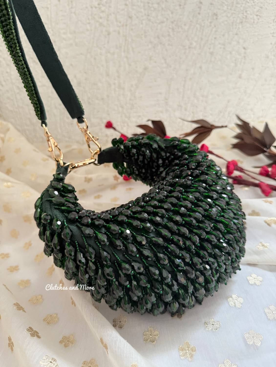 Sia Moon Crystal Bag Green