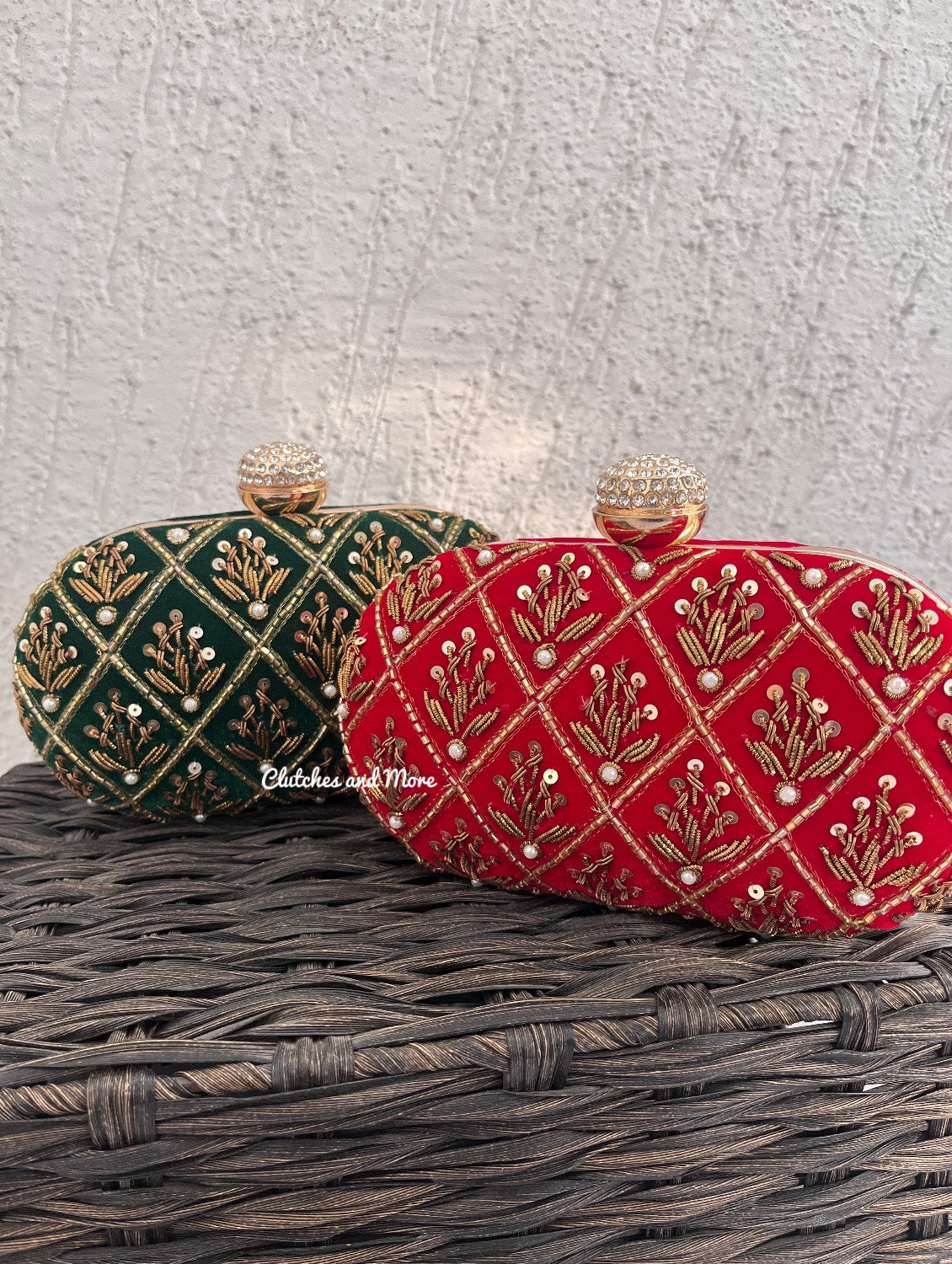 Ananya Green Capsule clutch