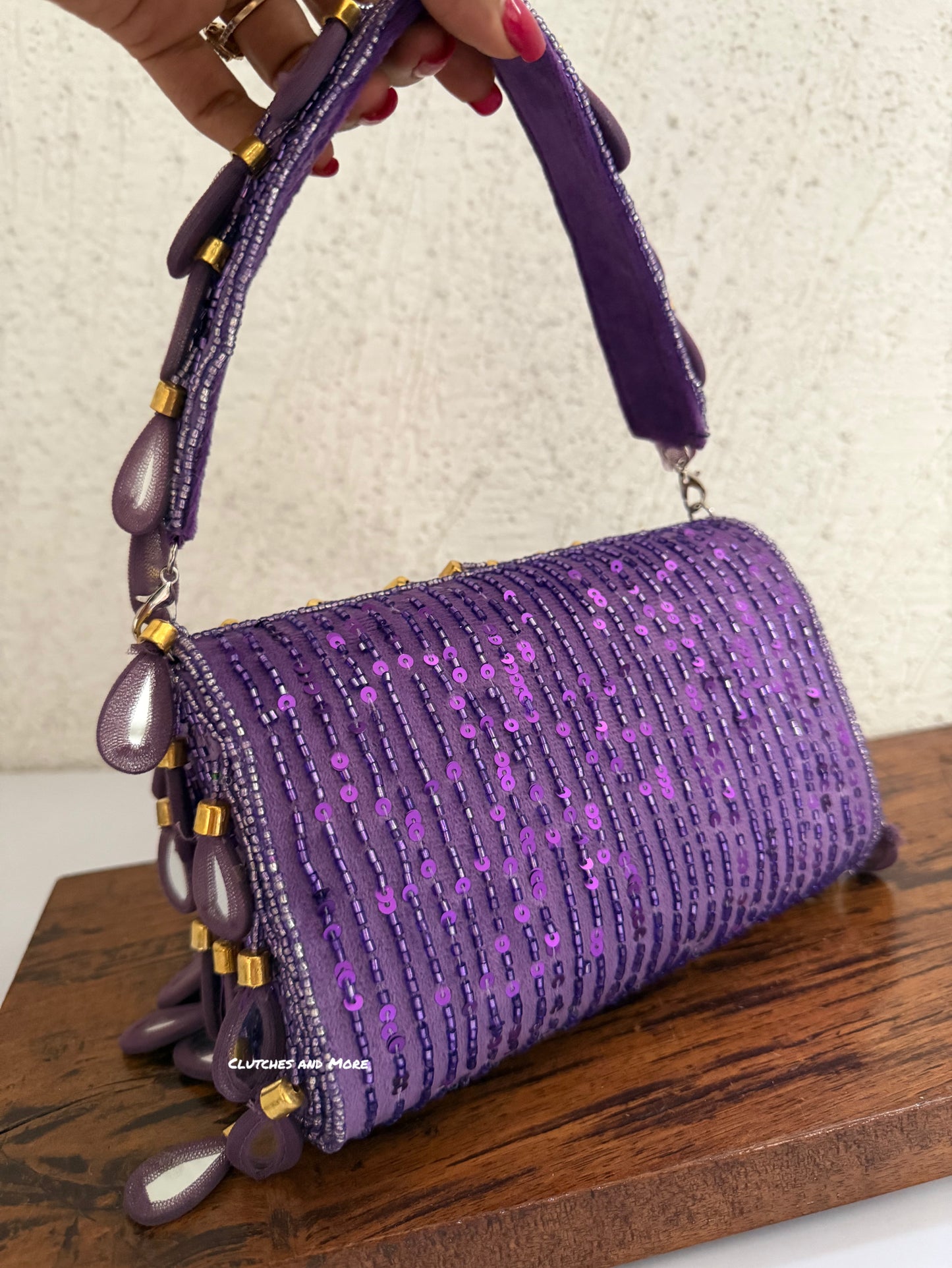 Mirror Flap Bag Purple