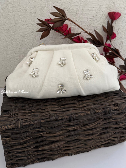 Denim Cloud Bag White