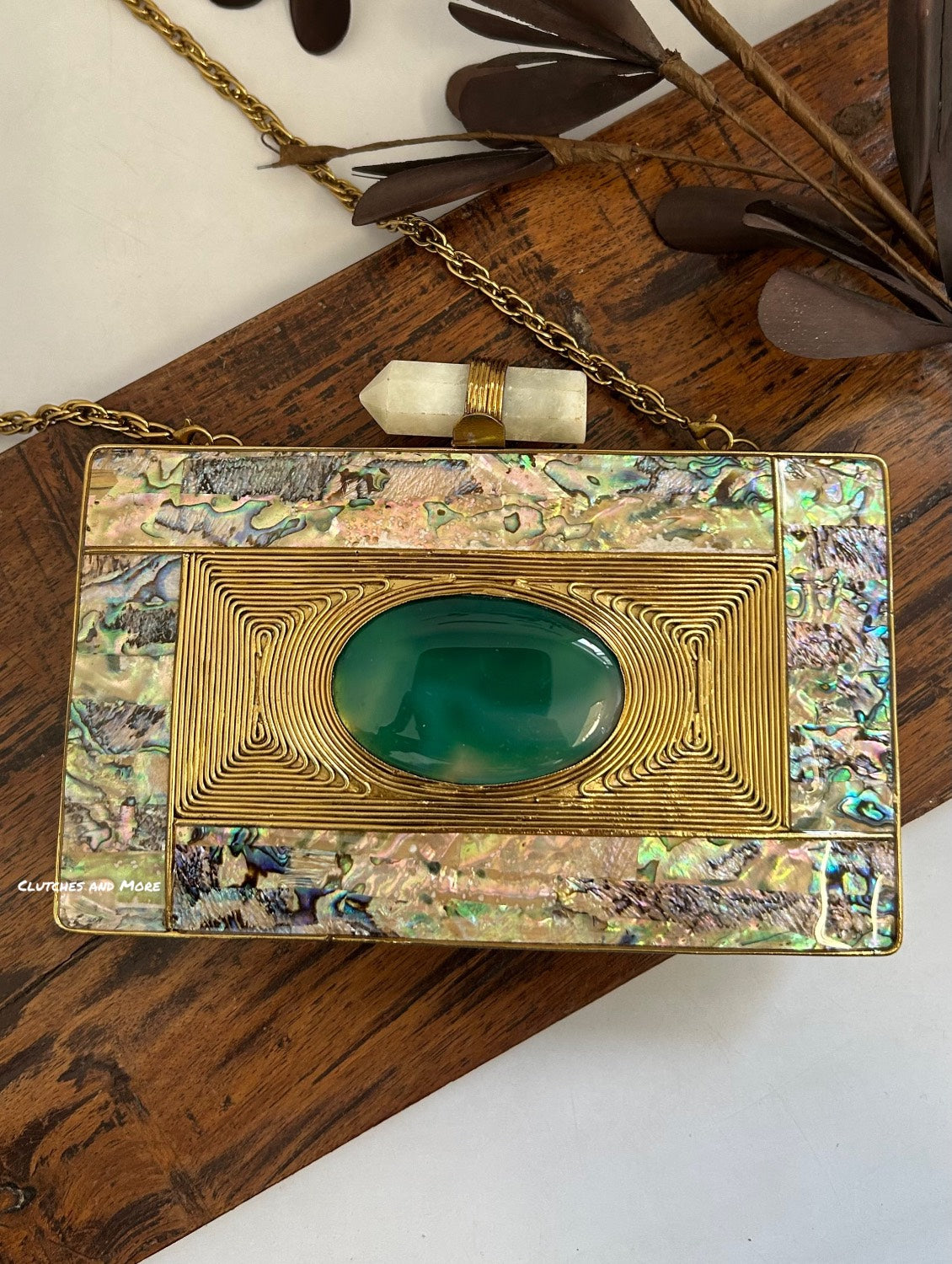 Mehrama Mother of Pearl Luxe Clutch