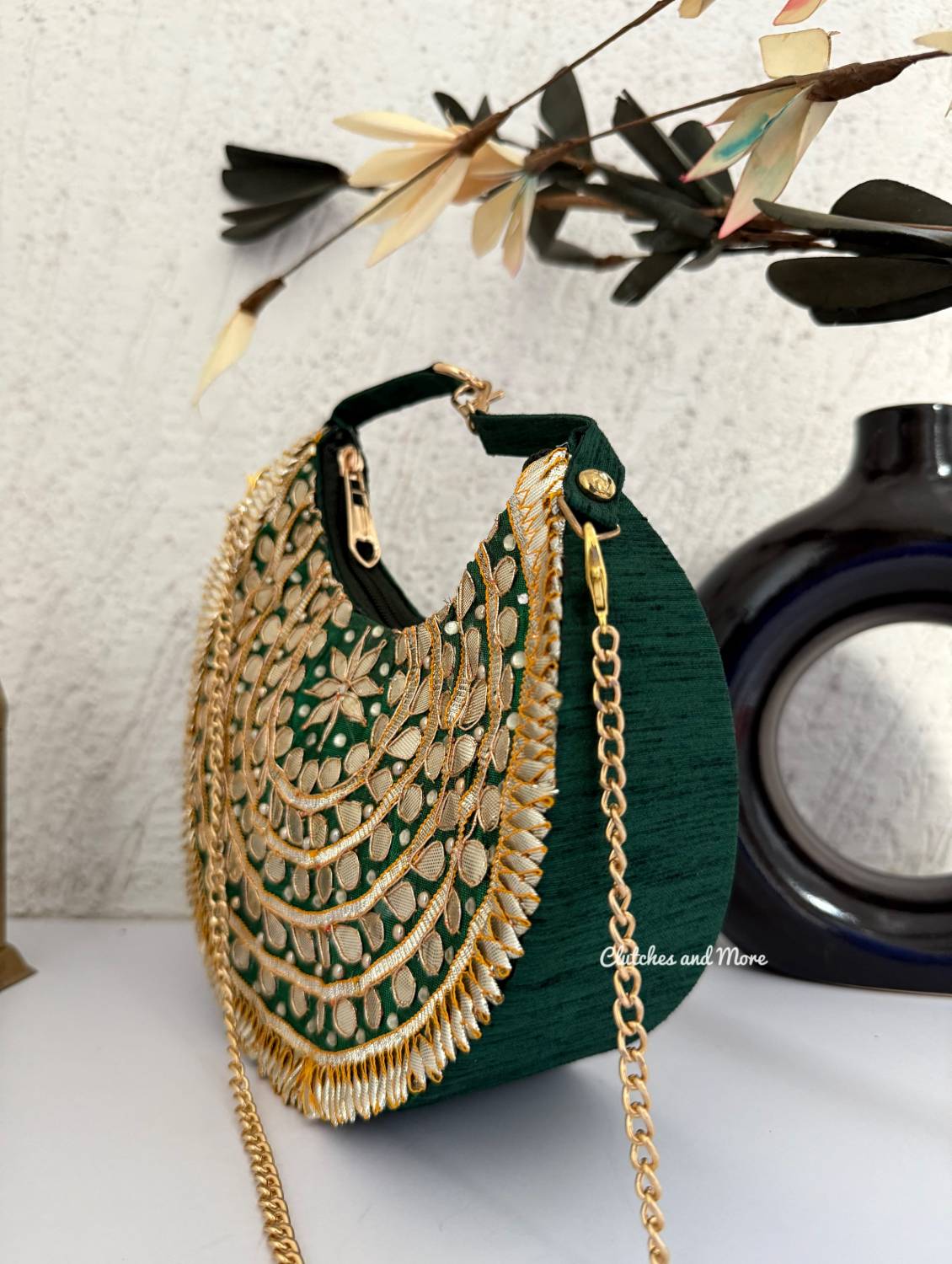 Meraki Gottapatti Chand Bags (Multiple colors)