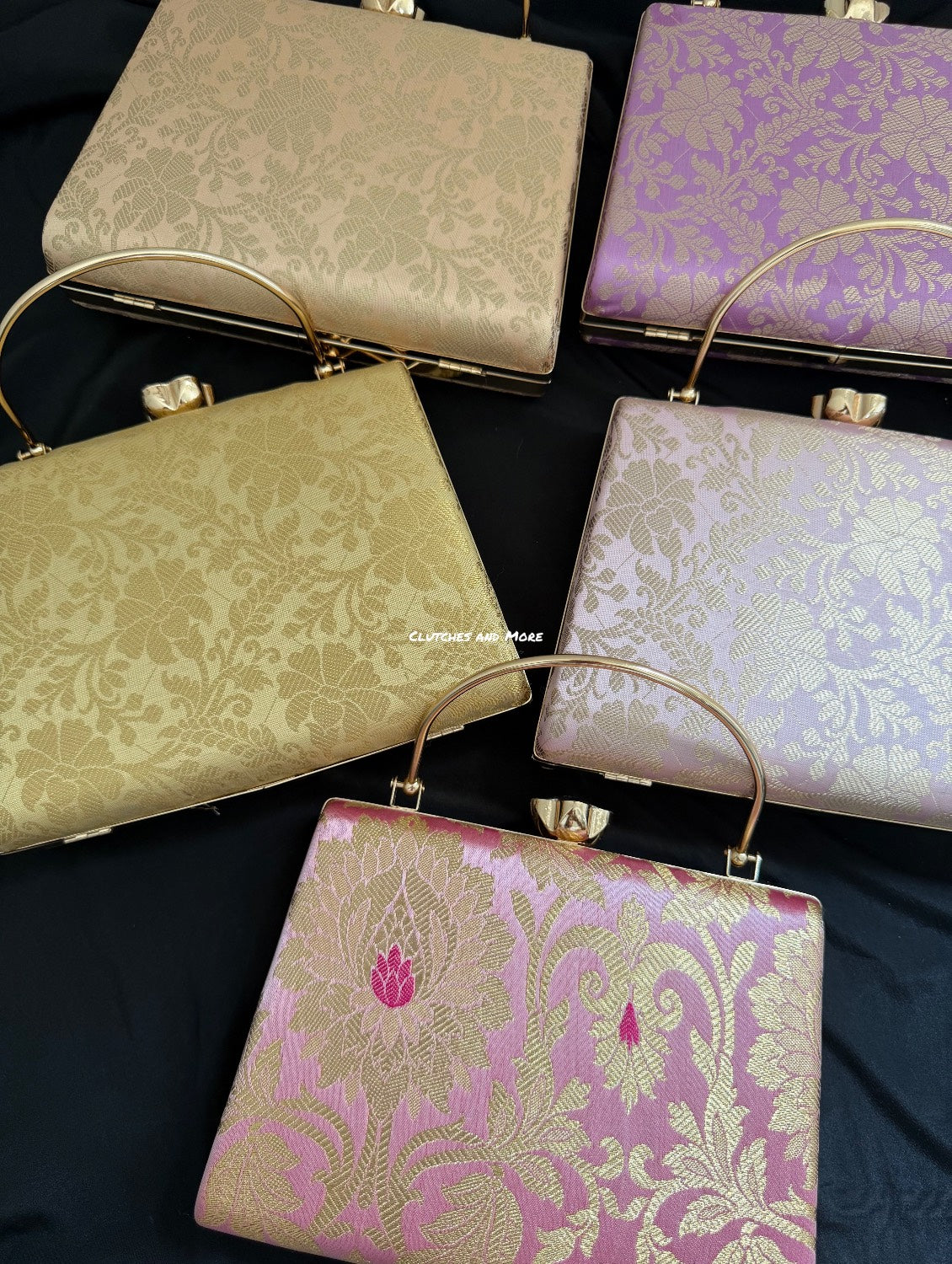 Hoor Banarsi Clutch Lavender