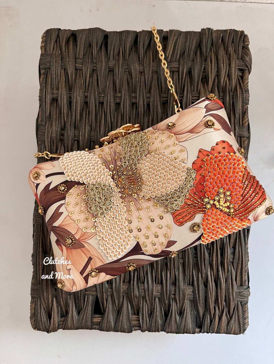 Poppy Multi Floral Clutch