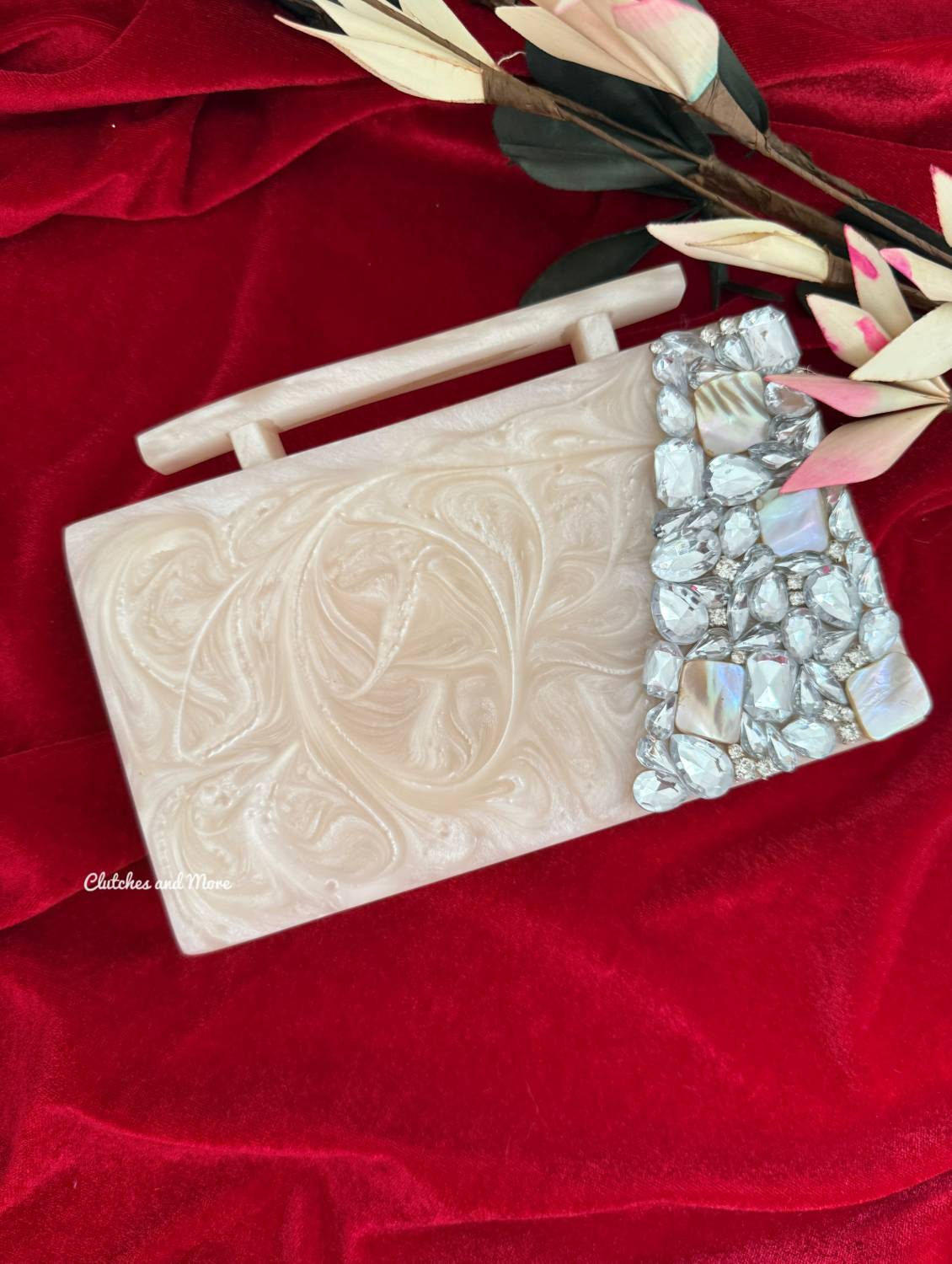 Embellished Handheld Resin Clutch