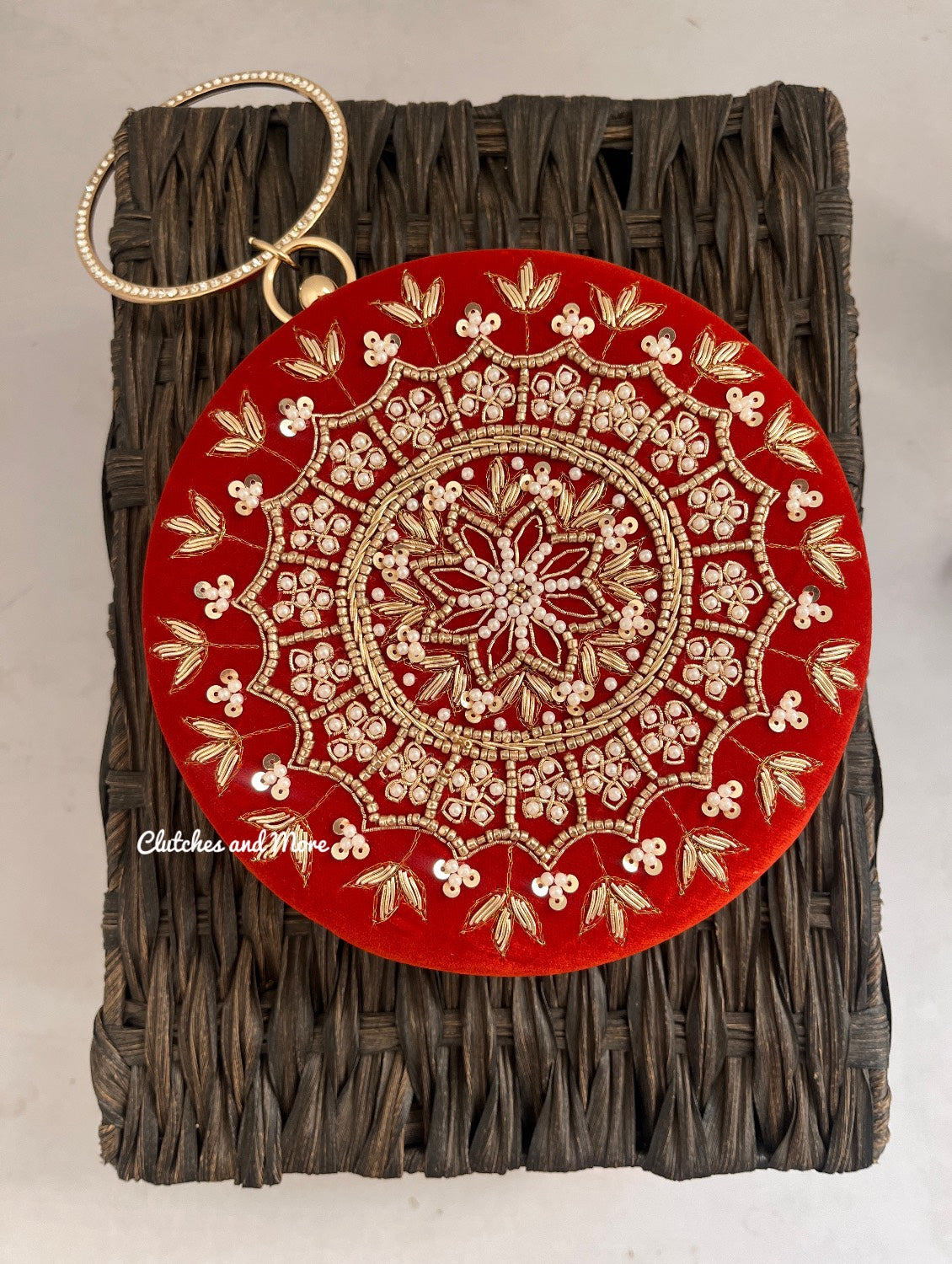 Chakra Rust Round Clutch