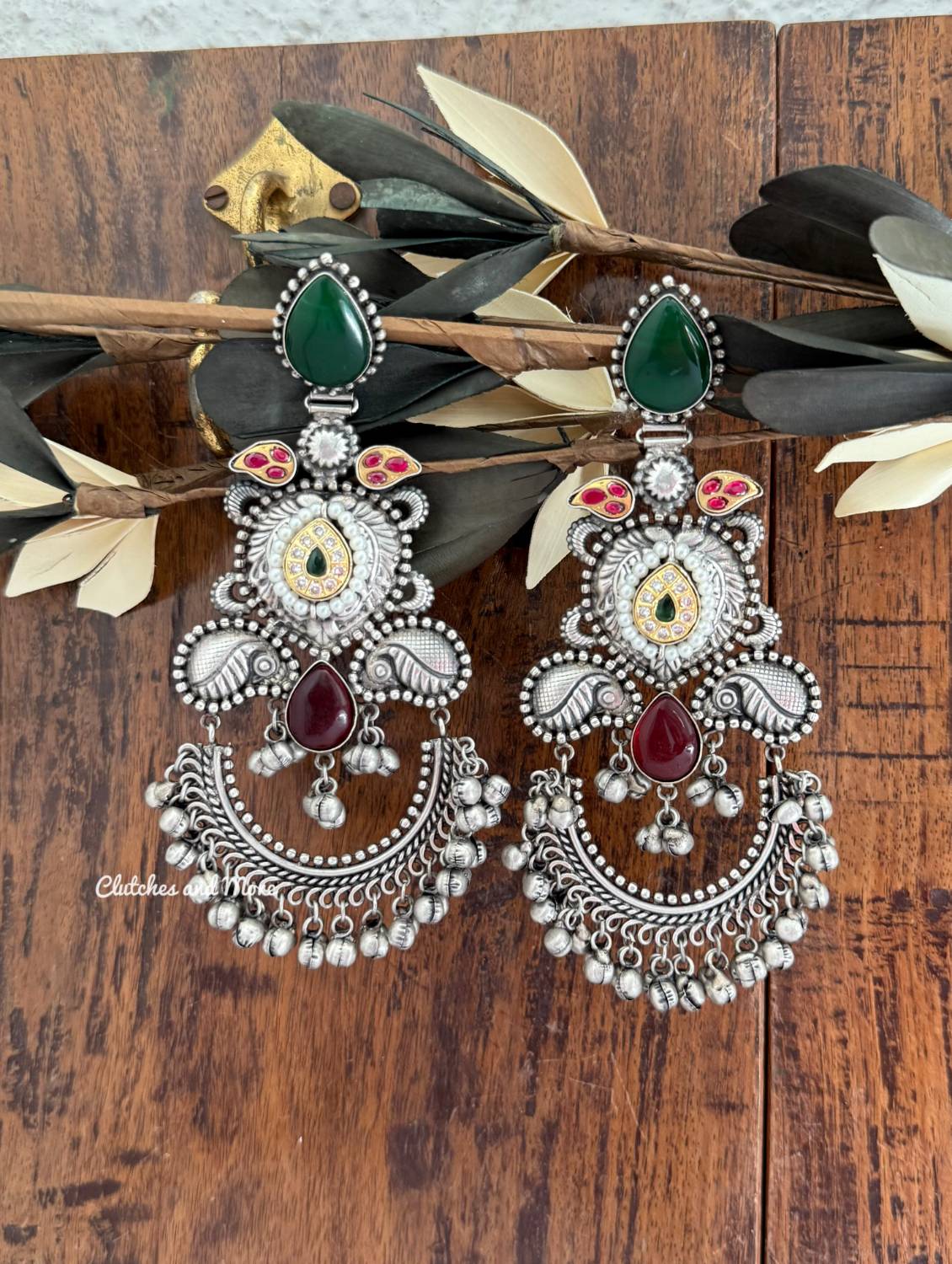 Meera Silver Chandbalis