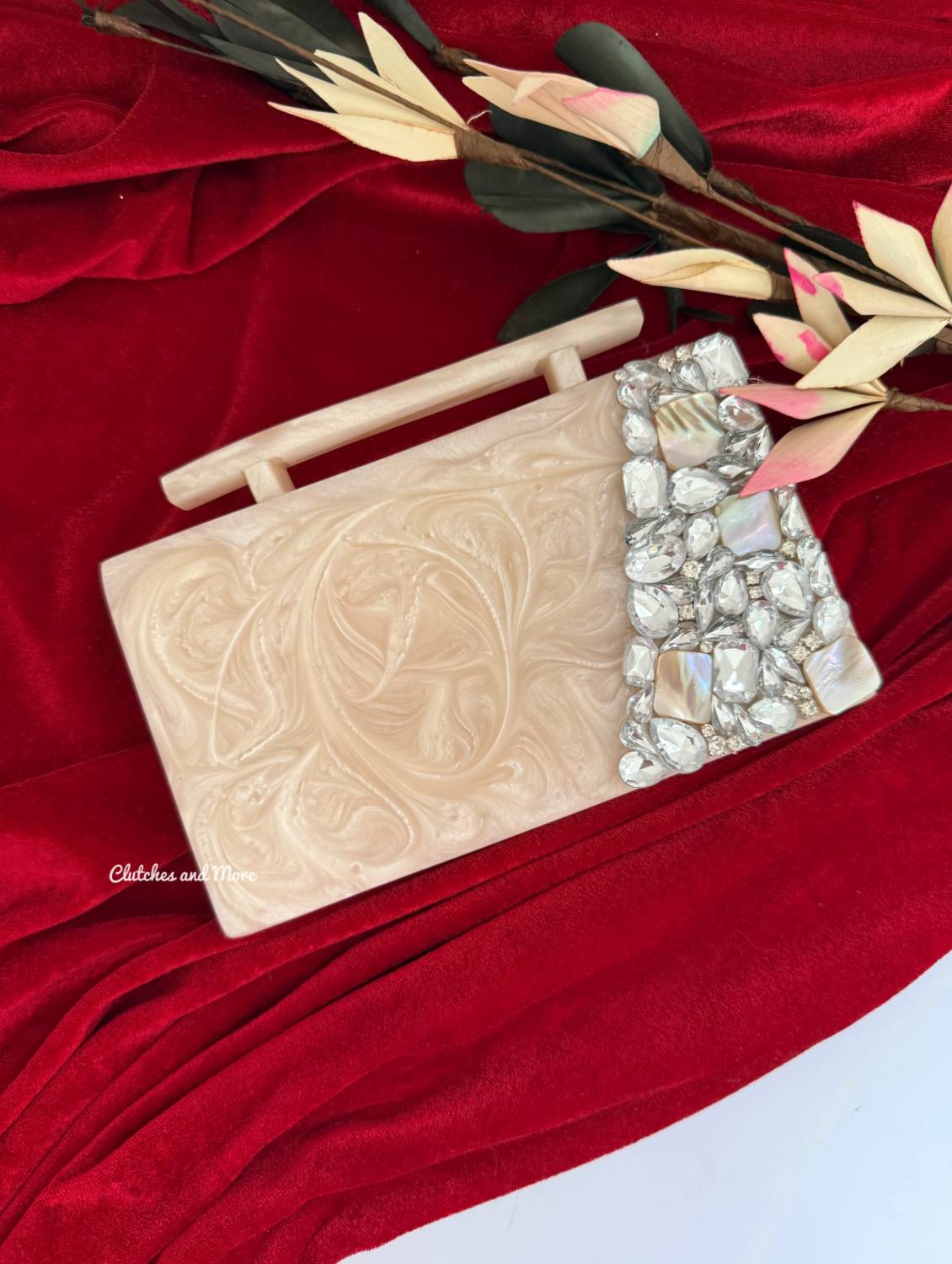 Embellished Handheld Resin Clutch