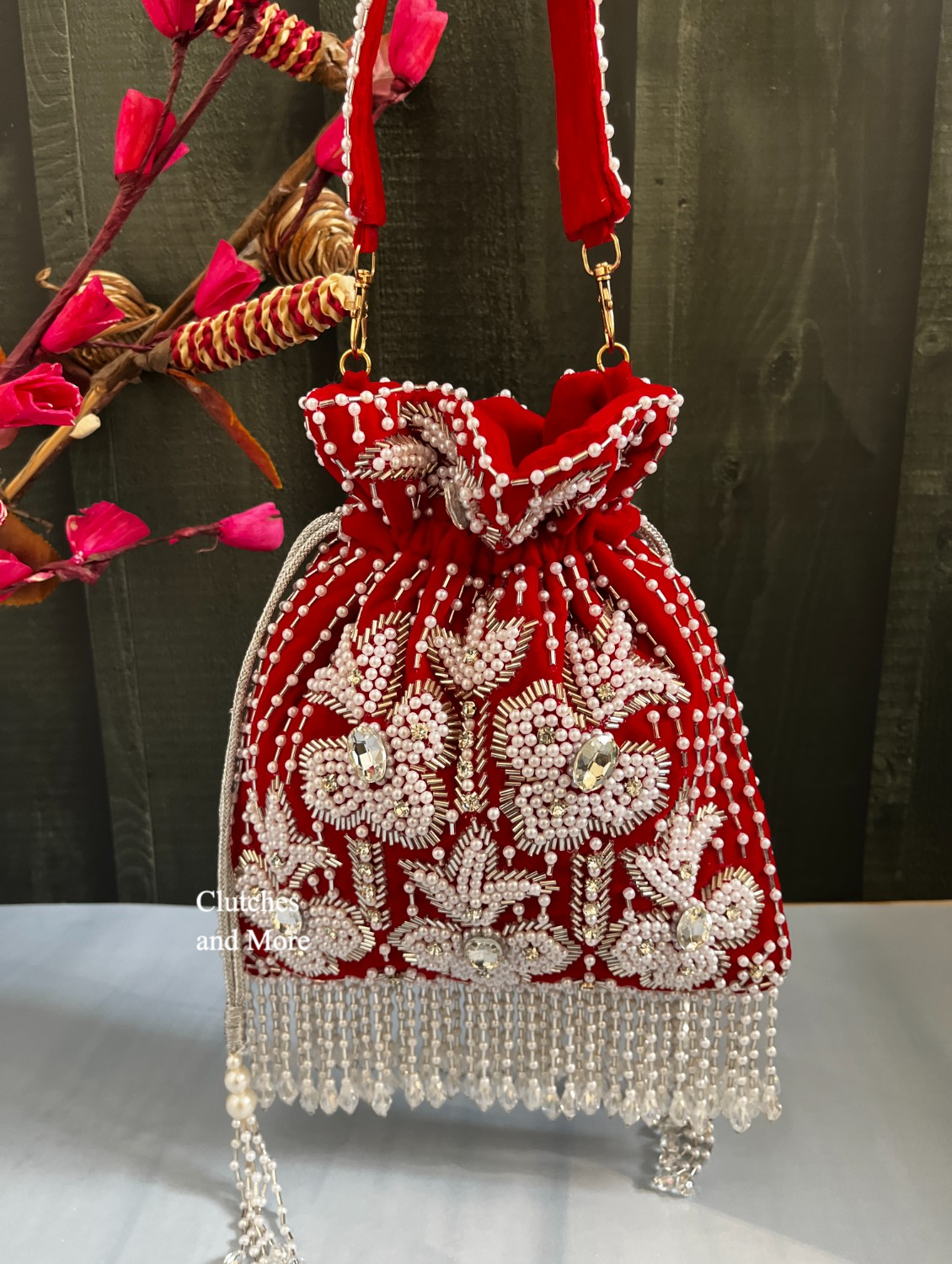 Mermaid Potli Red