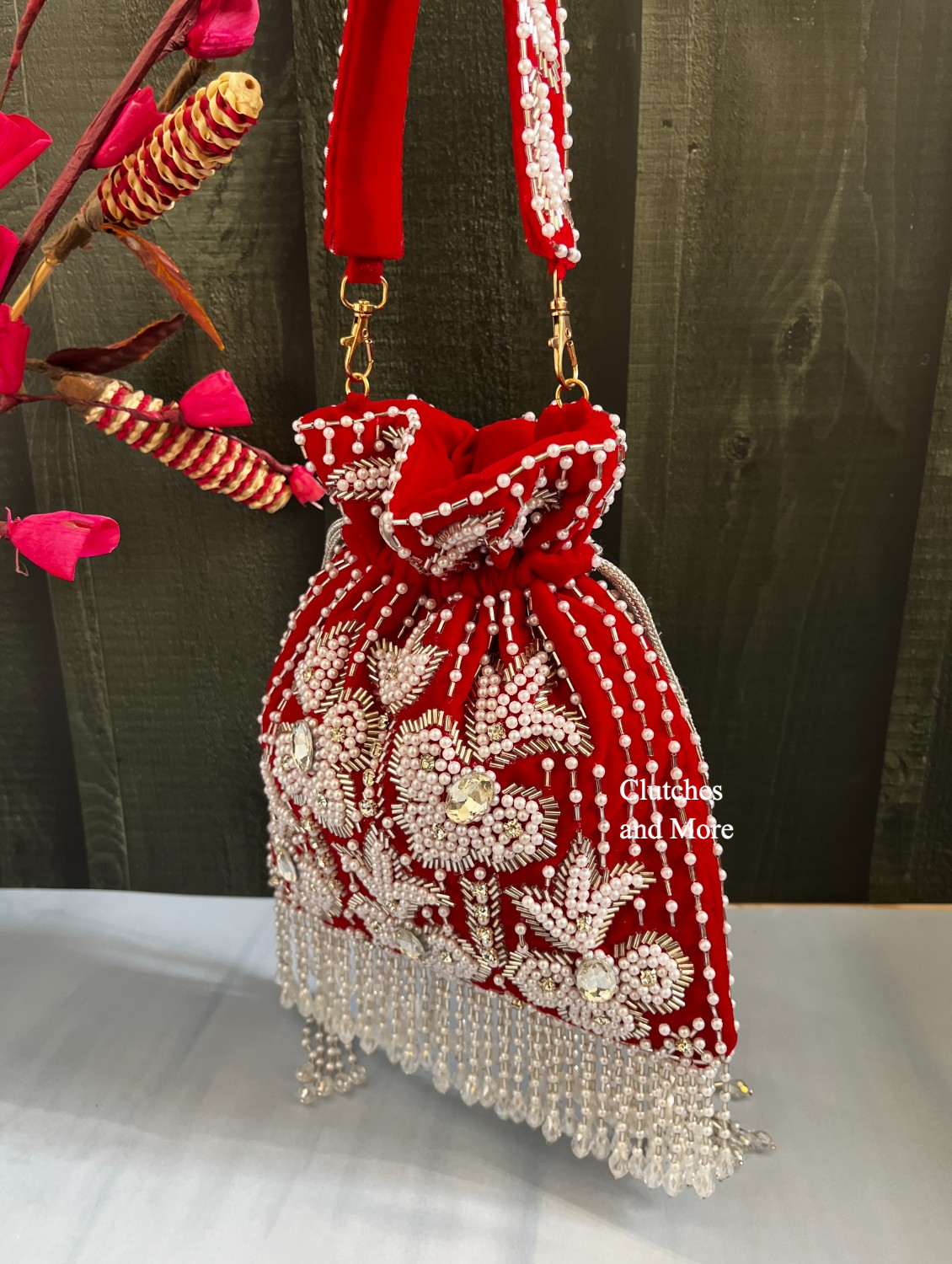 Mermaid Potli Red