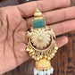 Riwaayat Floral Jhumka Mint Green Gold
