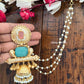 Ruhani Earrings Mint Green Pink