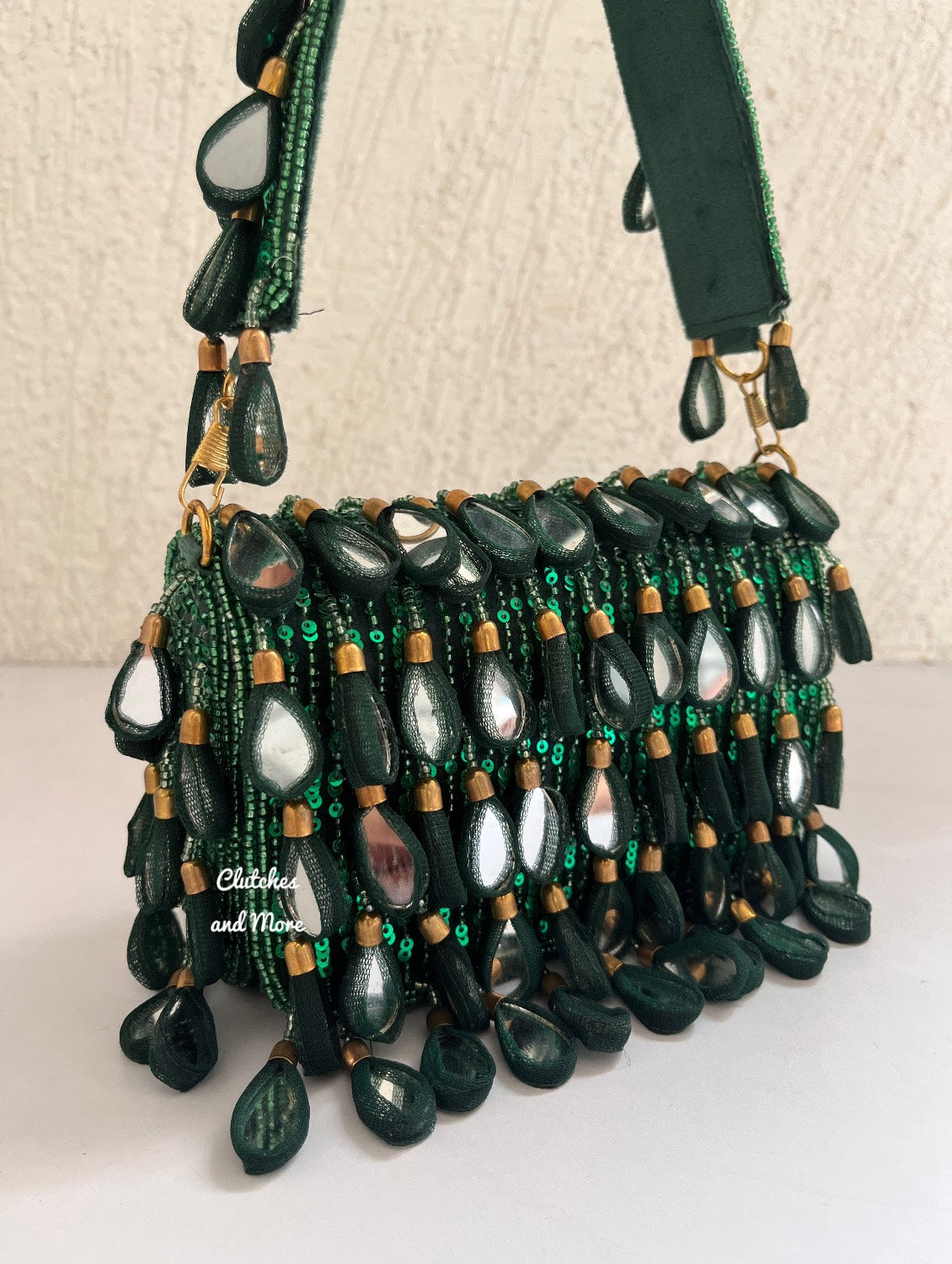 Mirror Flap Bag Dark Green