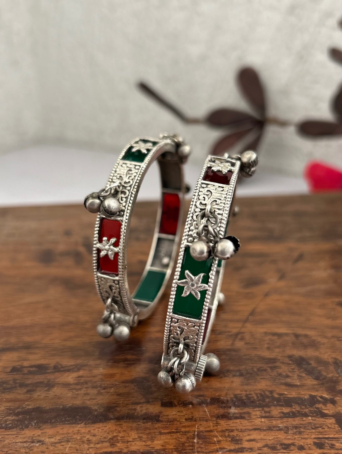 Silver Bangles (Set of 2)