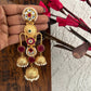 Haniya Gold Kashmiri Jhumka Ruby