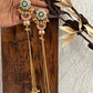Ira Long Kashmiri Earrings