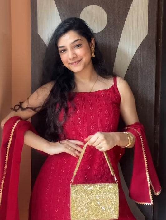 Rose Flap Bag Gold