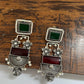 Silver Floral Earrings