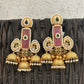 Ira Jhumkas Pink Gold
