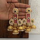 Ira Jhumkas Pink Gold